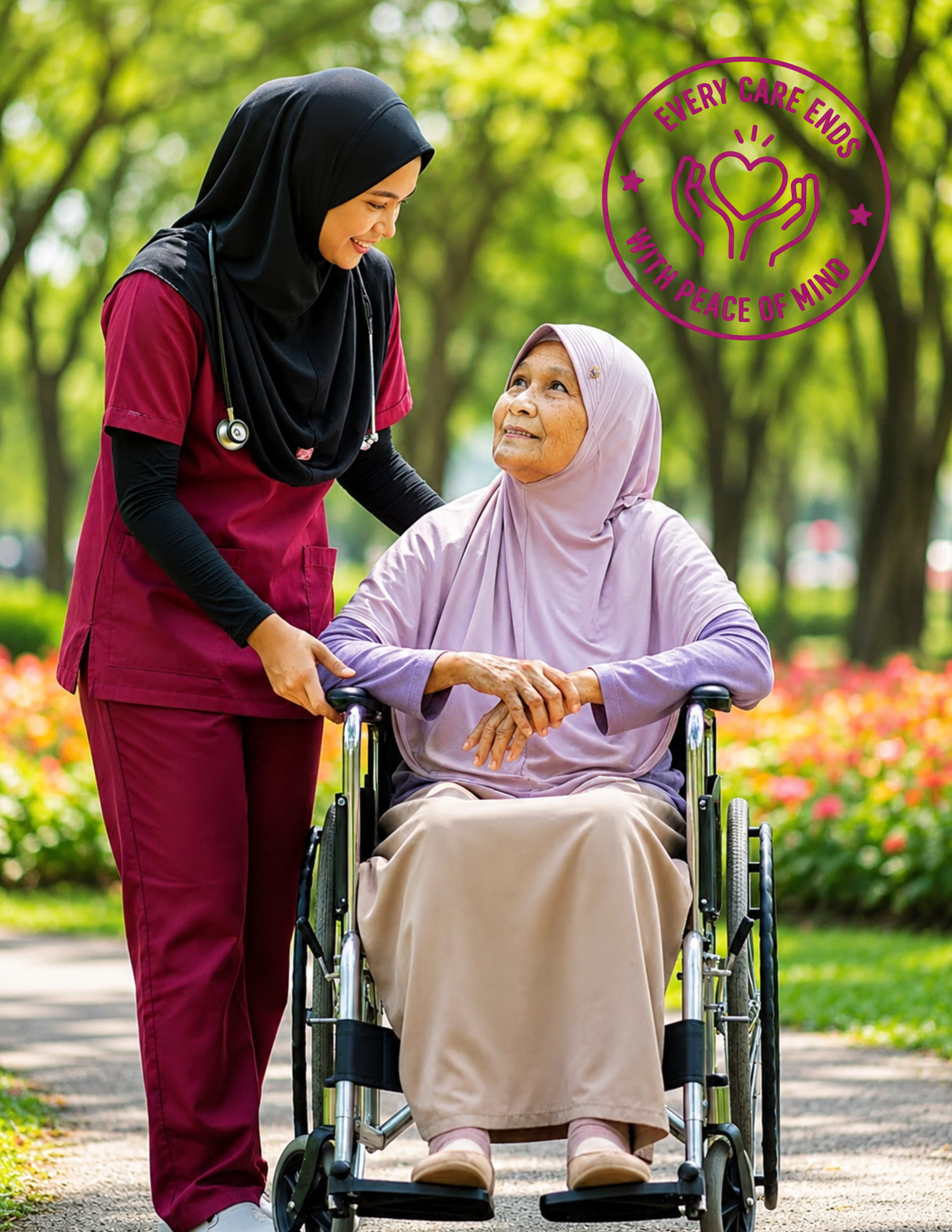 TemanJaga caregiver and client